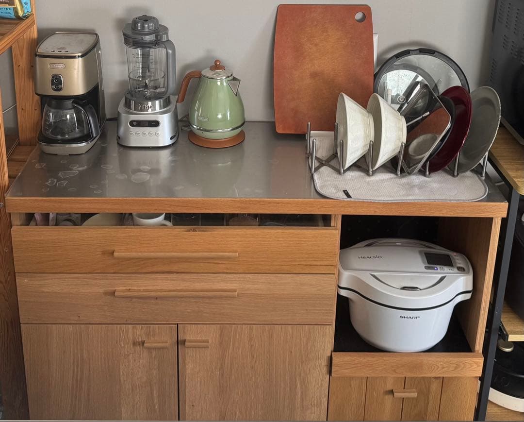 【値引中☺︎】120㎝レンジ台 キッチンカウンター キッチン収納棚