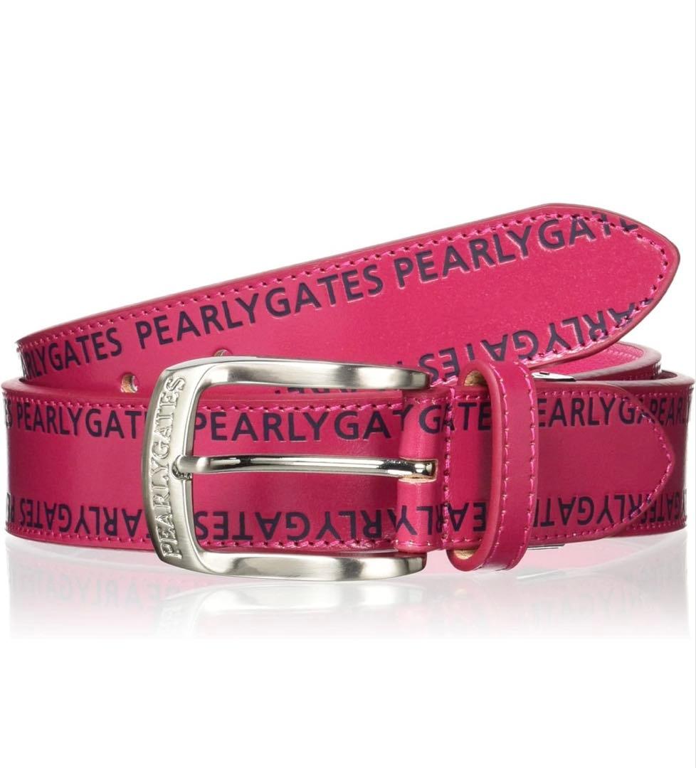 【新品 タグ付き 半額】PEARLY GATES ピンク　ベルト ユニセックス
