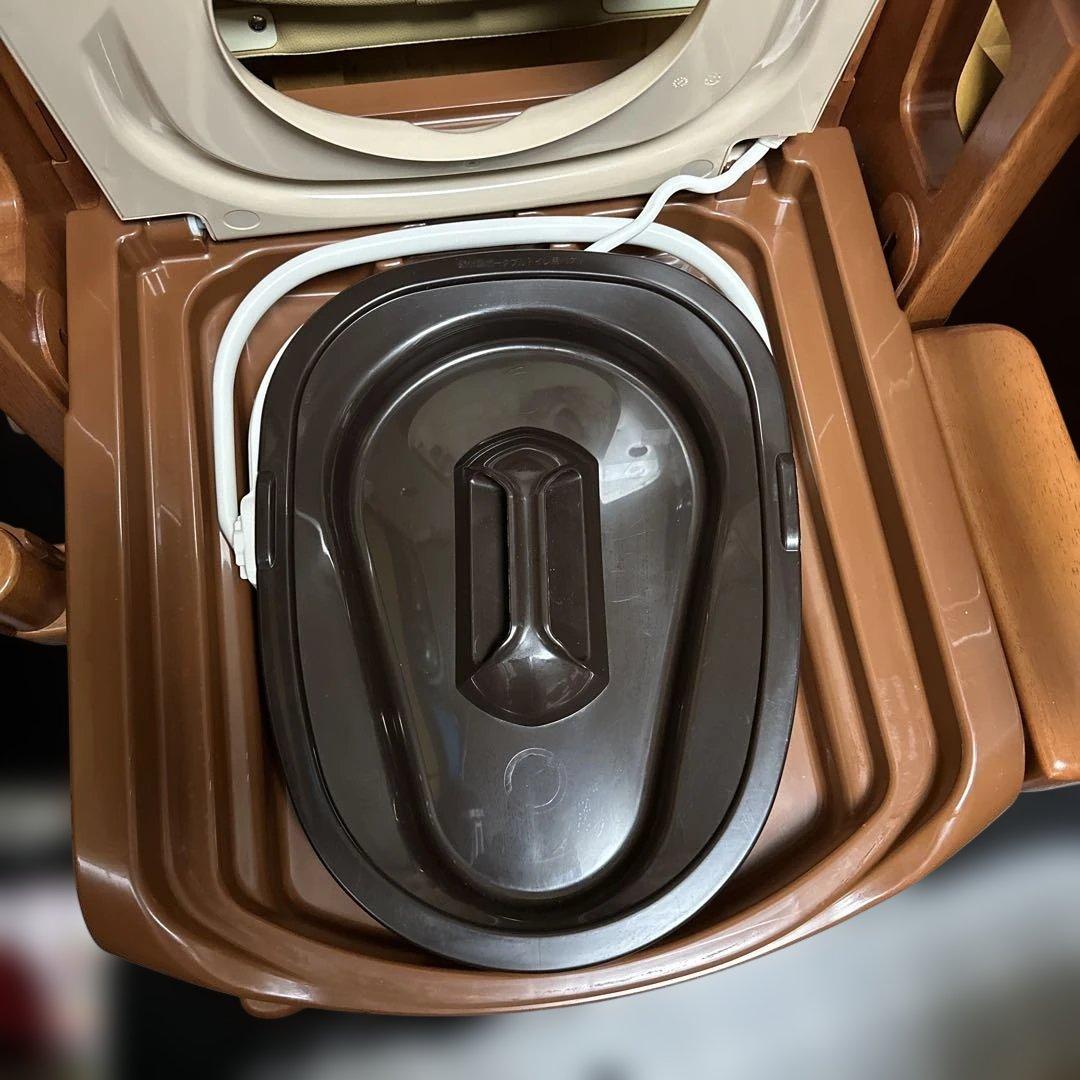 暖房便座　家具調トイレセレクトR アロン化成　安寿　ポータブル　簡易トイレ