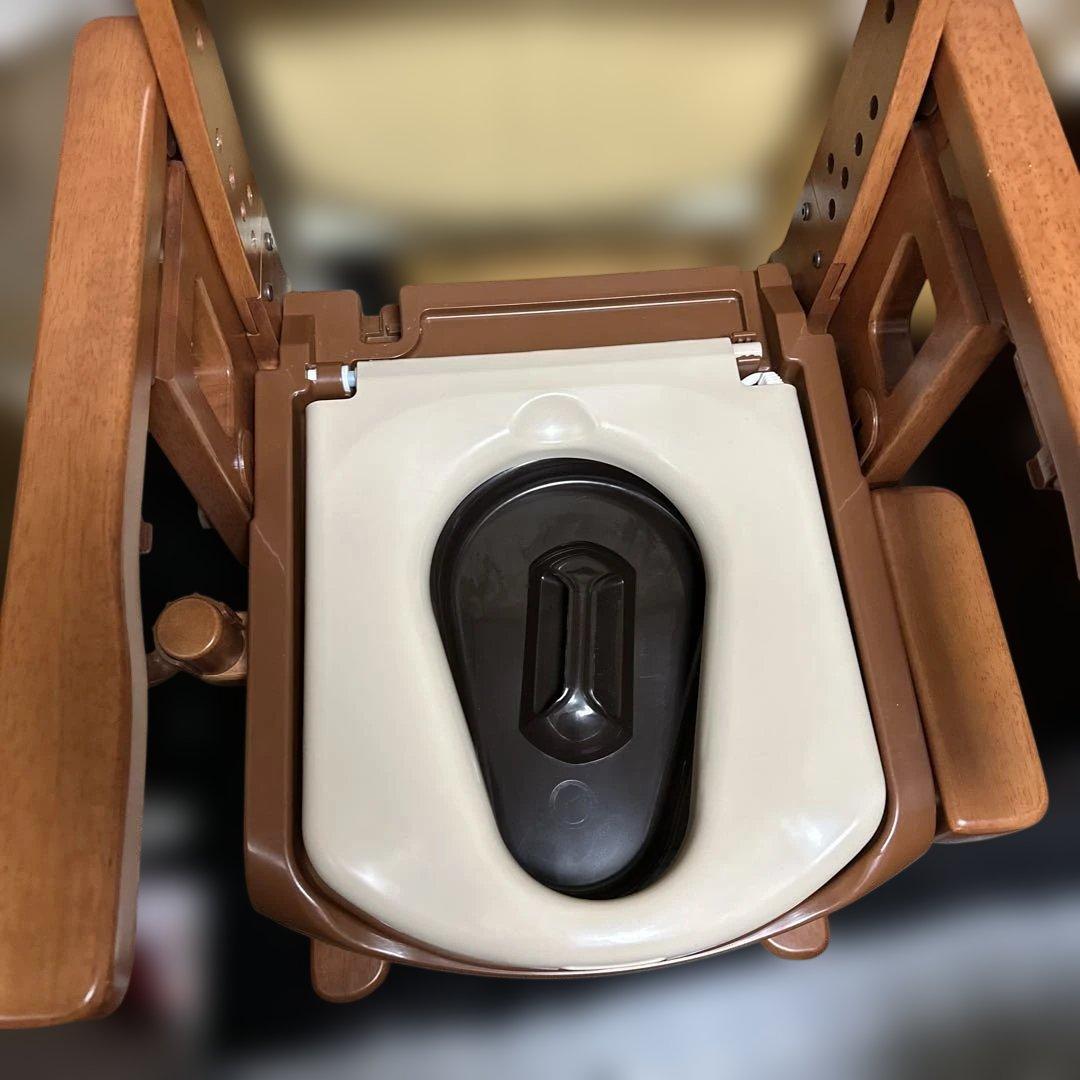 暖房便座　家具調トイレセレクトR アロン化成　安寿　ポータブル　簡易トイレ