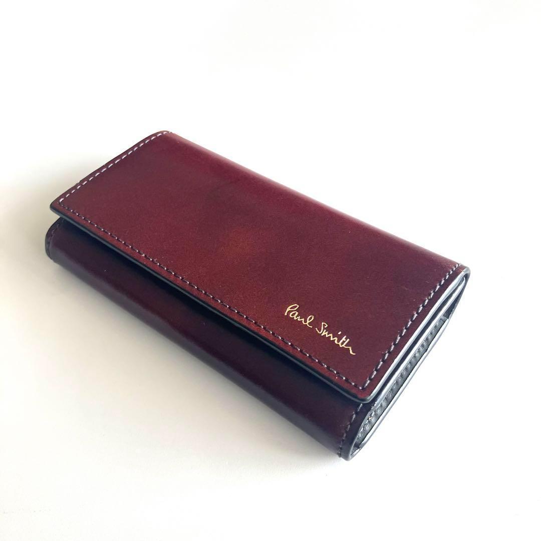 ポールスミス コードバン レザー キーケース 馬革 4連 キーホルダー メンズ