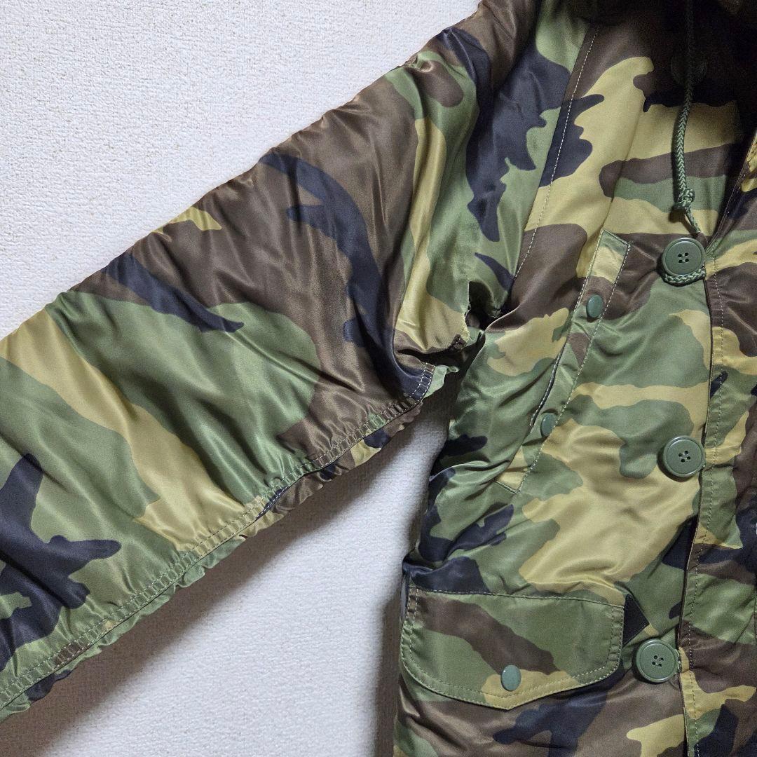 美品/ALPHA INDUSTRIES/迷彩/N-3B/S/ミリタリージャケット