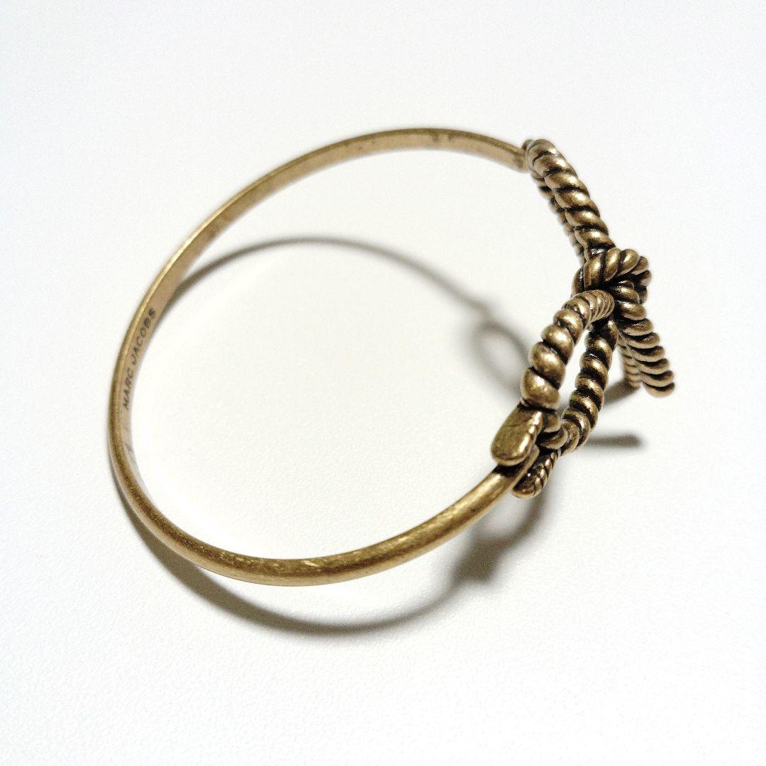 【Aimerさん着用✨️】MARC JACOBS ゴールド リボンバ ングル