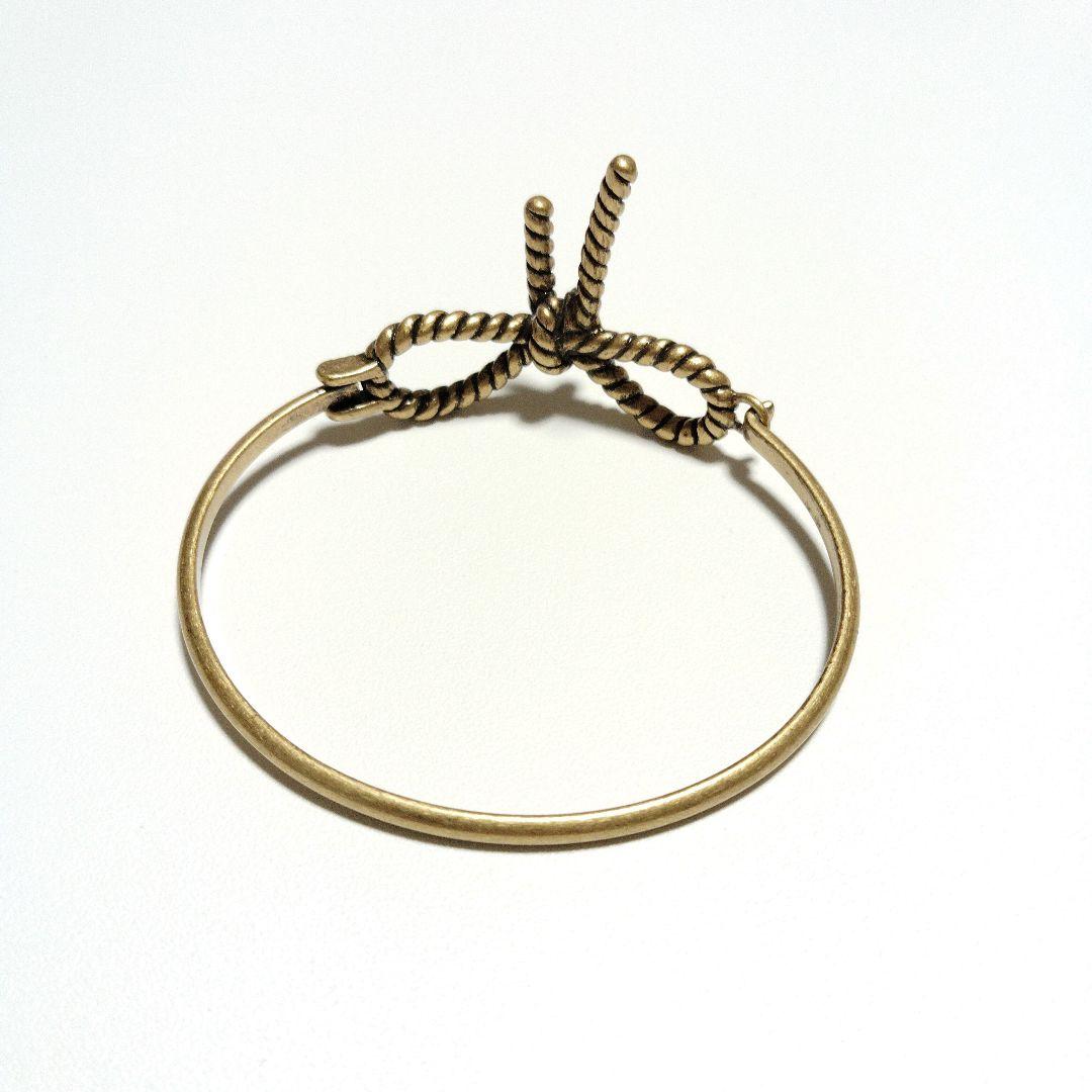 【Aimerさん着用✨️】MARC JACOBS ゴールド リボンバ ングル