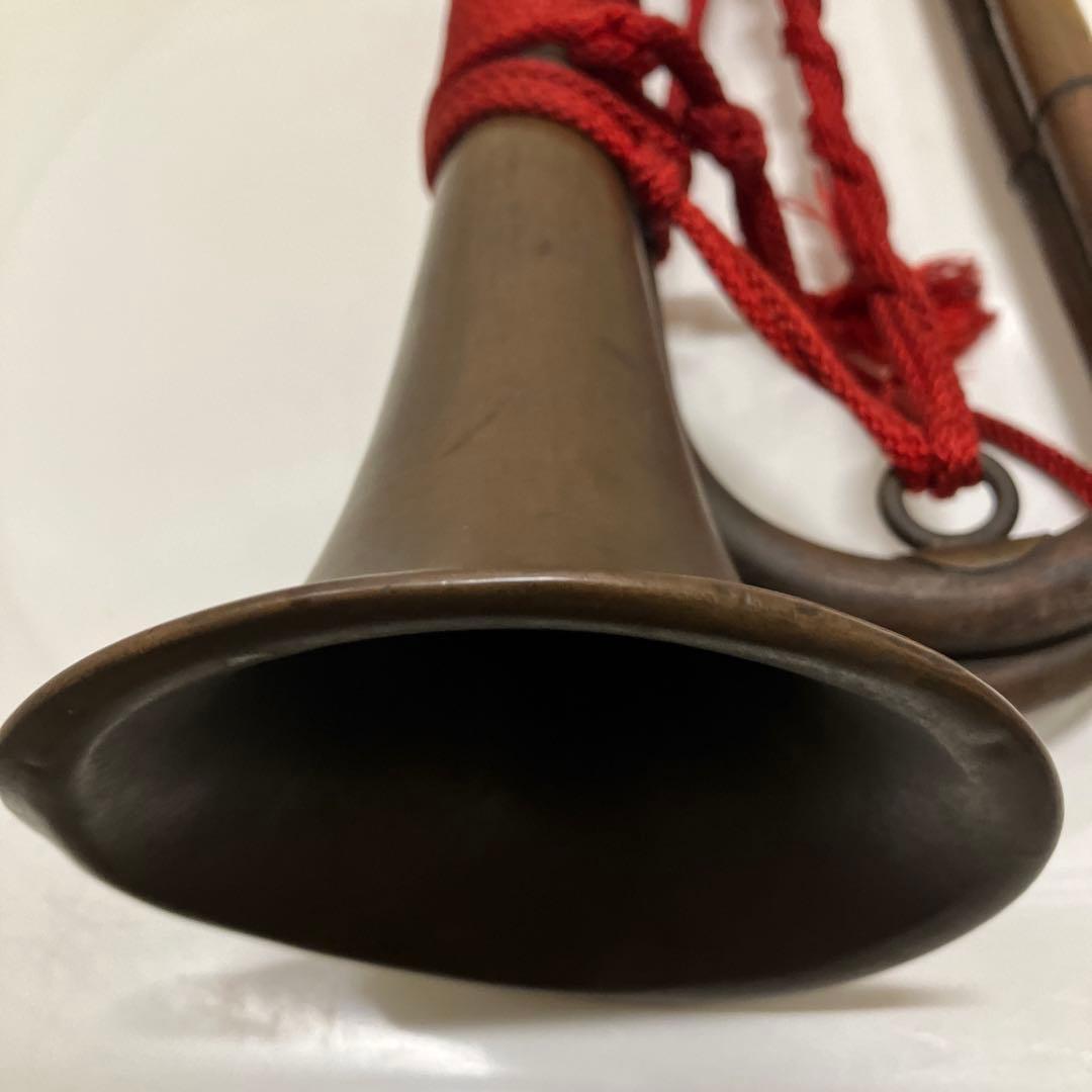 旧日本軍 軍隊ラッパ 突撃ラッパ 陸軍 軍用 アンティーク 当時物 レトロ