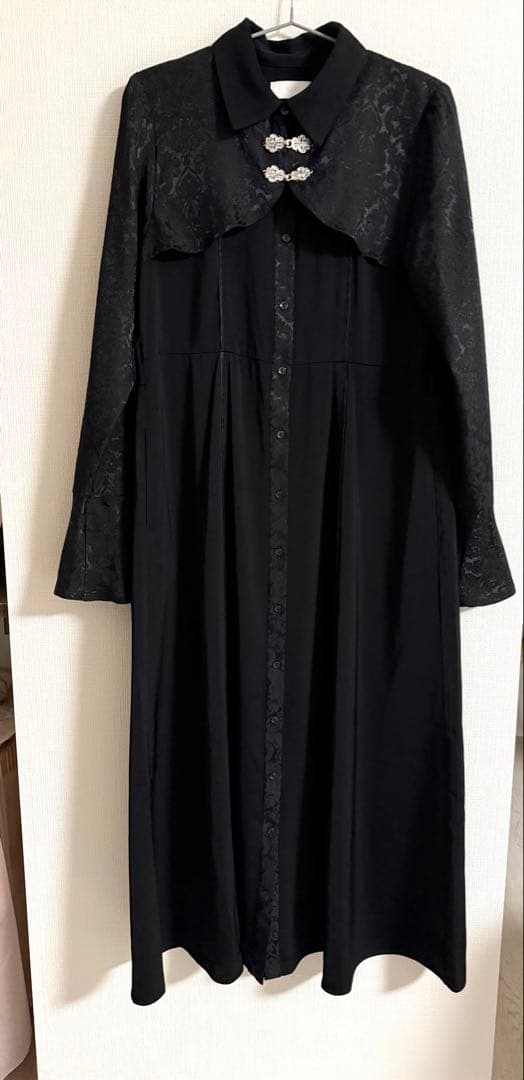 【美品】HARE ジャガードチャイナボレロワンピース ブラック