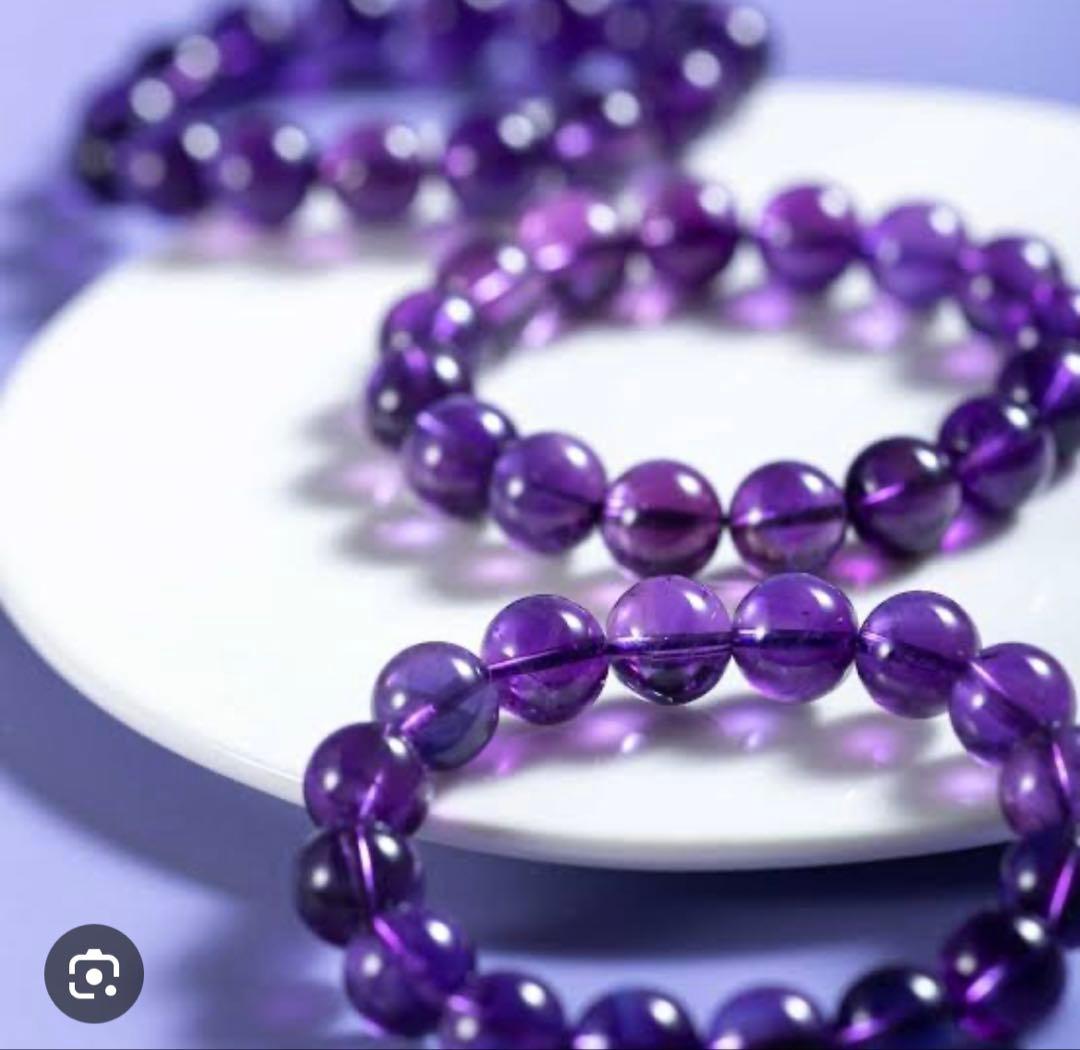 アメジストライトカラー 紫水晶〜ブレスレット