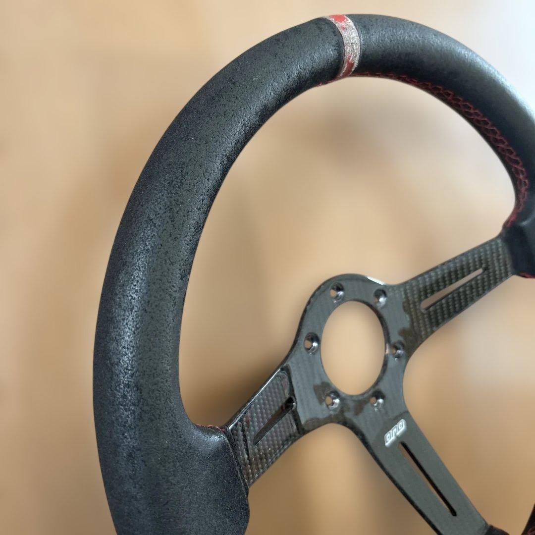 DND カーボンファイバー ステアリングホイール 350mm