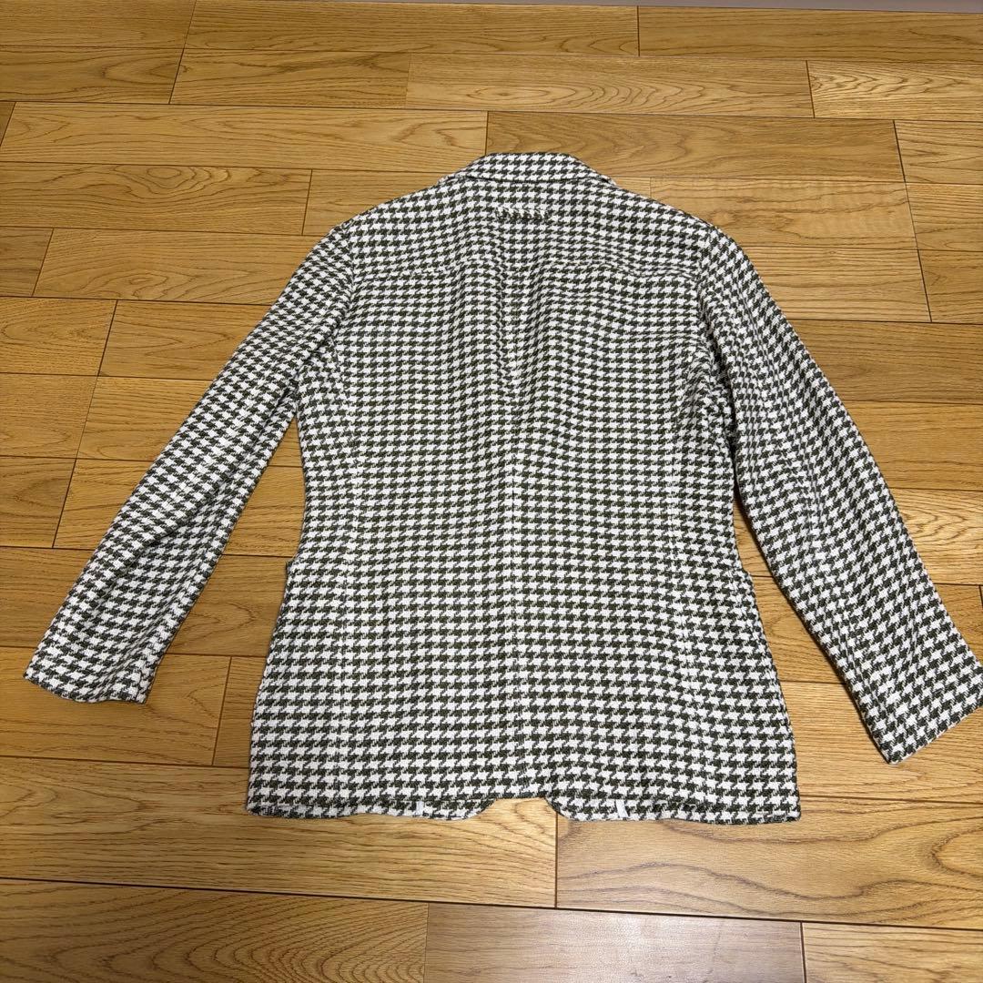 T-JACKET ハウンドトゥース　千鳥格子　ジャケット　アンコン　S