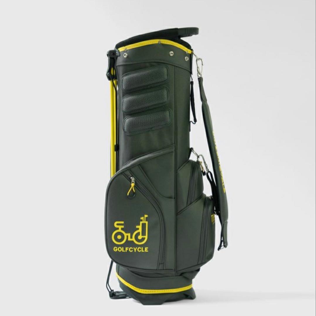 【新品未使用・希少】キャディバッグ(THE GOLF) 木梨サイクル　カーキ