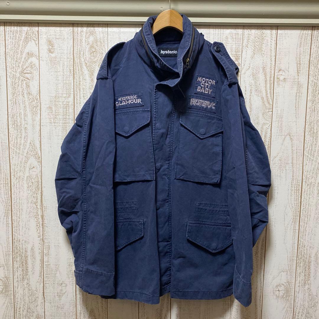ヒステリックグラマー 90年代 フィールドジャケット ネイビー
