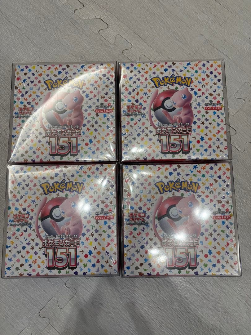 ポケモンカードゲーム 151 4箱セット