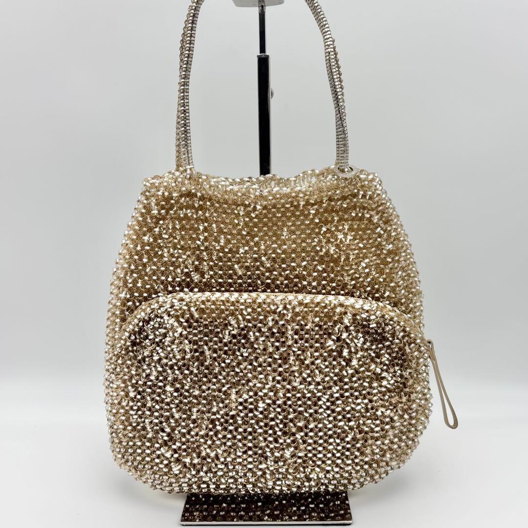 レア✨　ANTEPRIMA アンテプリマ ハンドバッグ　ワイヤーバッグ　ゴールド