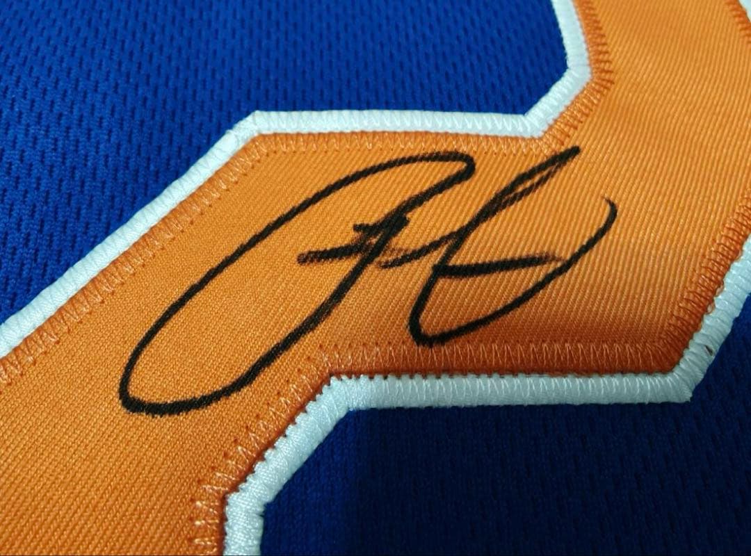 【2月SALE】MLB リンドーア選手直筆サイン入りユニホーム　メッツ