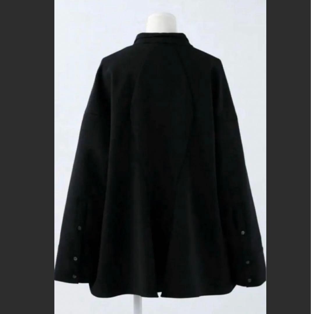 美品　ENFOLD エンフォルド アシンメトリー ブラウス ブラック