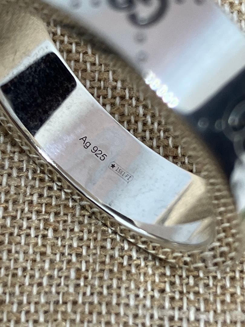 GUCCI adidas グッチ アディダス リング 銀 指輪 21号 中古