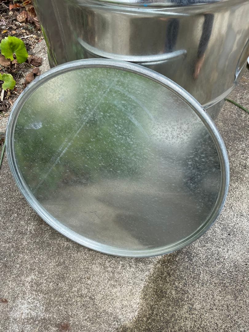 500 ドラム缶 ゴミ箱 リメイク 亜鉛メッキ缶