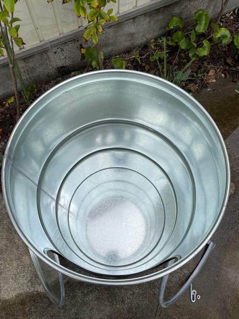 500 ドラム缶 ゴミ箱 リメイク 亜鉛メッキ缶