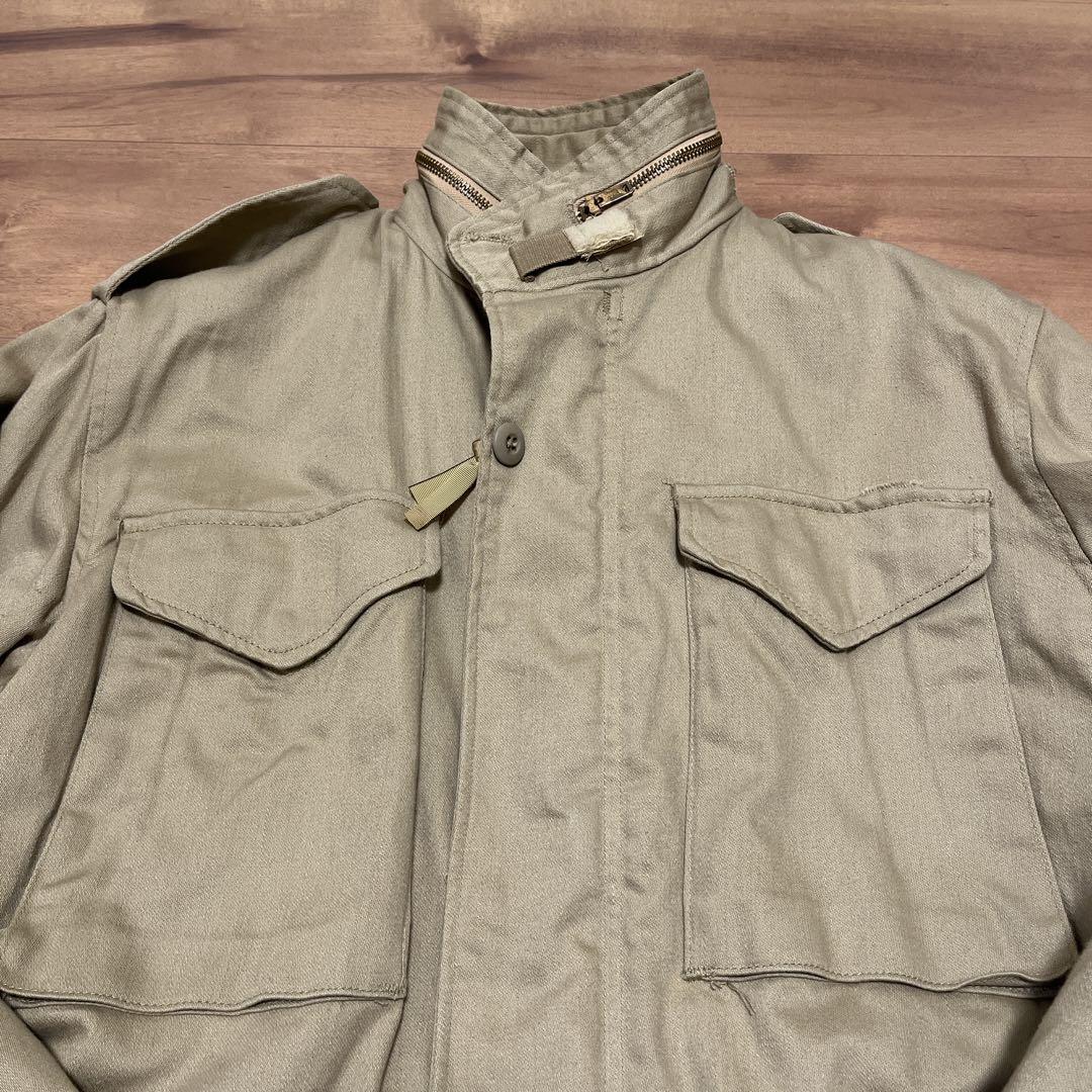 USA 80s 90s アルファ　M65 フィールドジャケット ベージュ　軍物