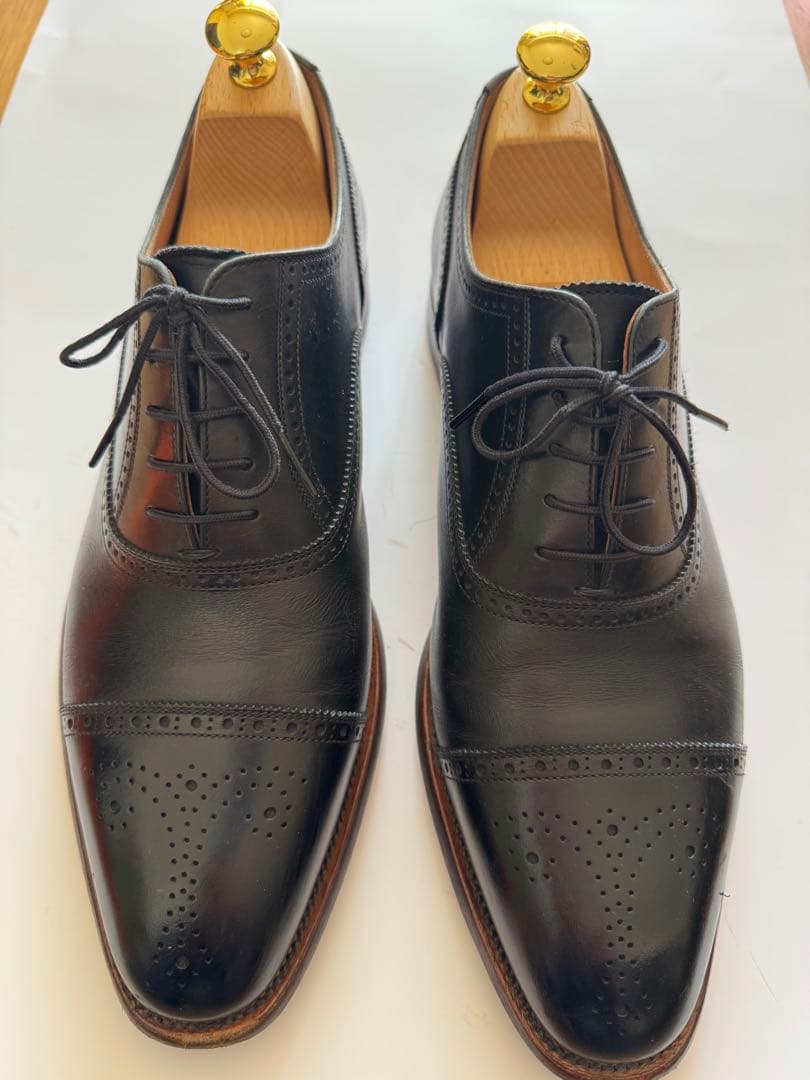 スコッチグレイン　ウィングチップ ドレスシューズ 黒26,5cm