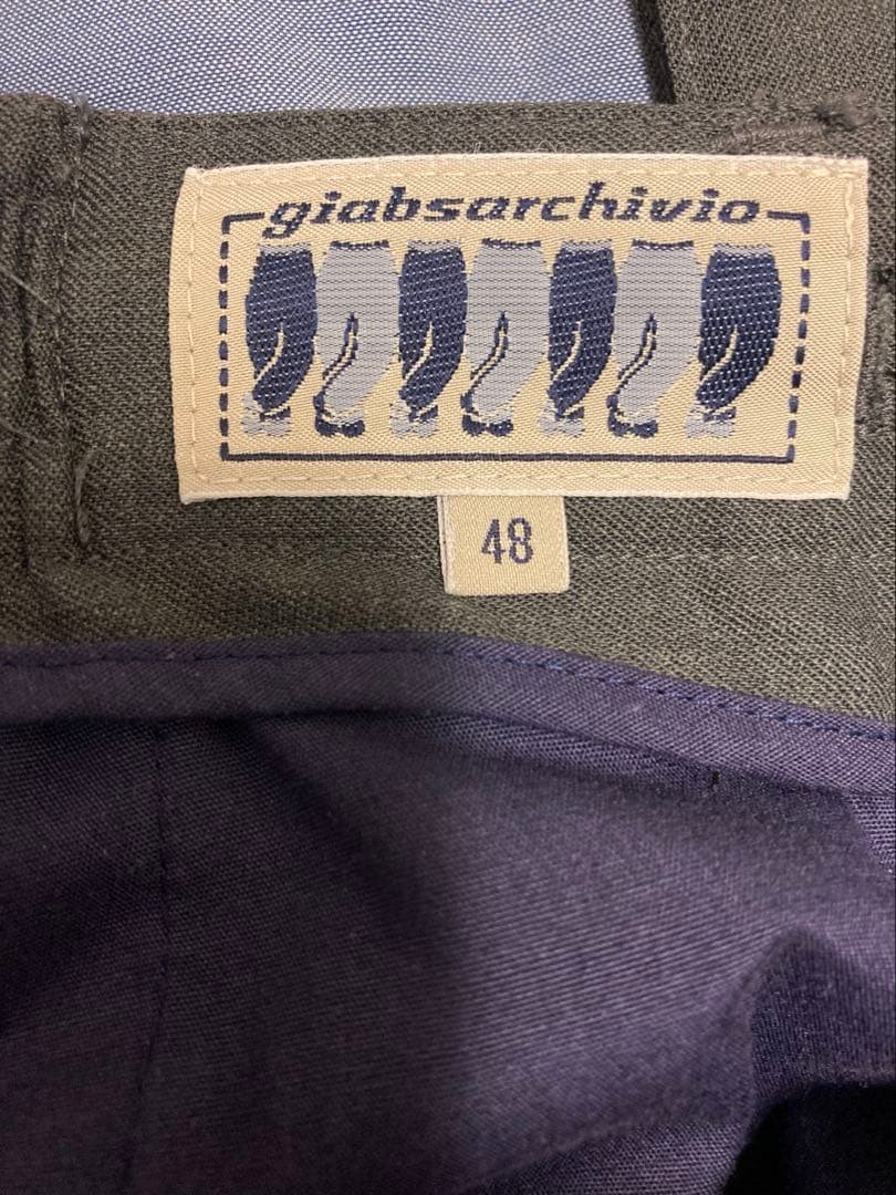 giab's ARCHIVIO スラックス 48 グレー