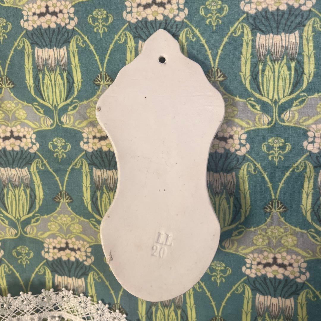 クロス 聖水盤 ベニティエ 陶器 フランスアンティーク