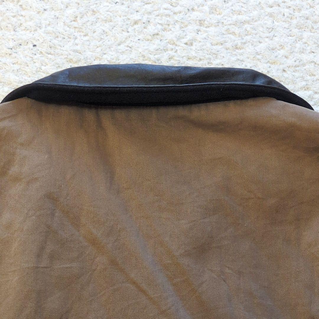 値下げ中【USA製】80sL.L.Beanカバーオール襟レザーダック地