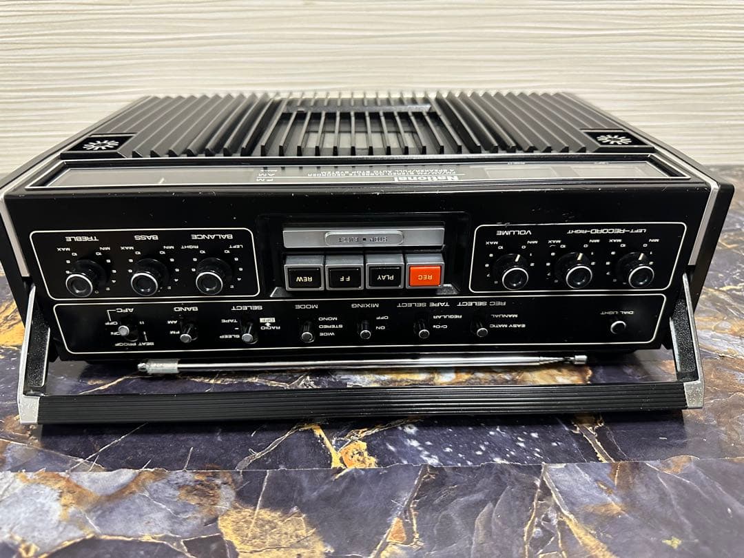 美品NATIONAL ラジカセ レコーダーRS-457 AM/FM ラジオ昭和