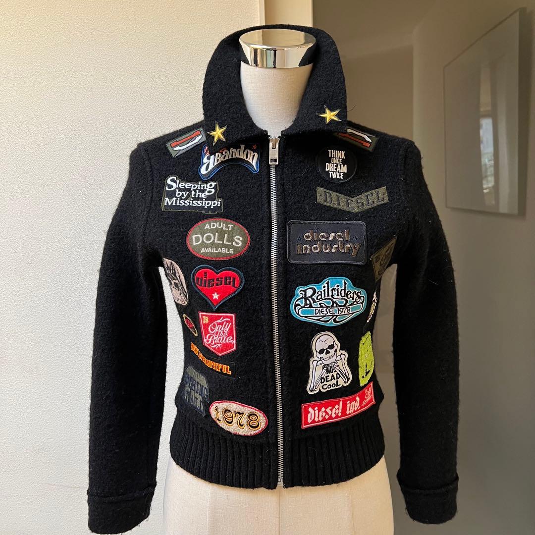 クリスマスSALE】DIESELジャンバージャケット　ワッペン　ロゴ