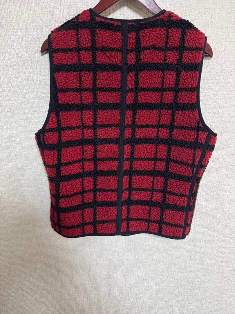 RRL チェック柄フリースベスト Mサイズ