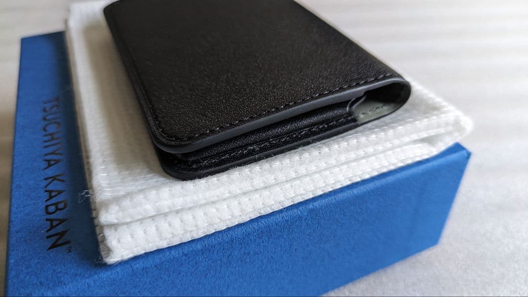 土屋鞄　カードケース　ブラックヌメ