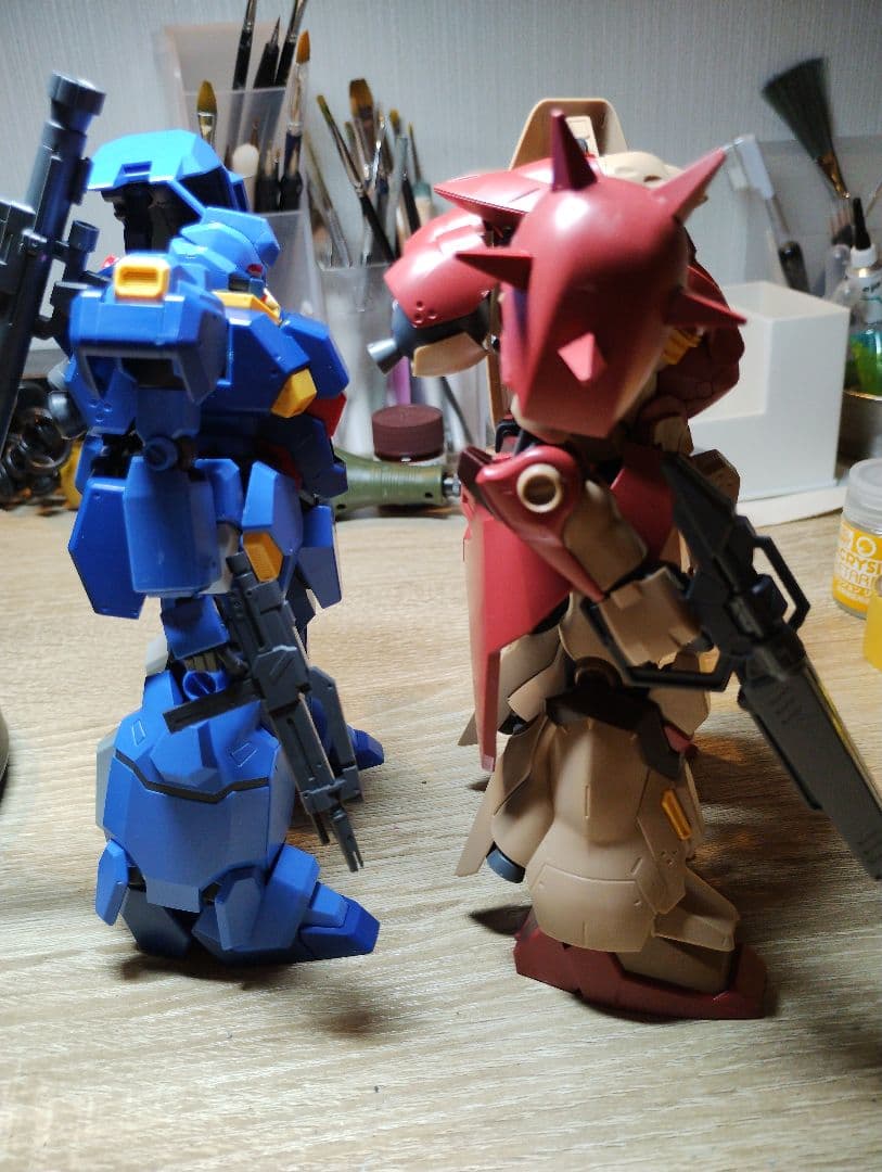 HG メッサー　グスタフ・カール　組み立て済み＋ガルバルディβクリアカラー