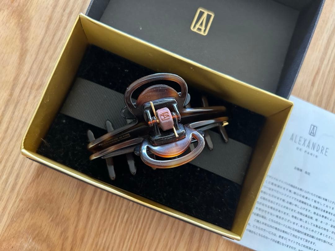 アレクサンドルドゥパリ ヴィンテージチェアをイメージしたMクリップ　べっ甲