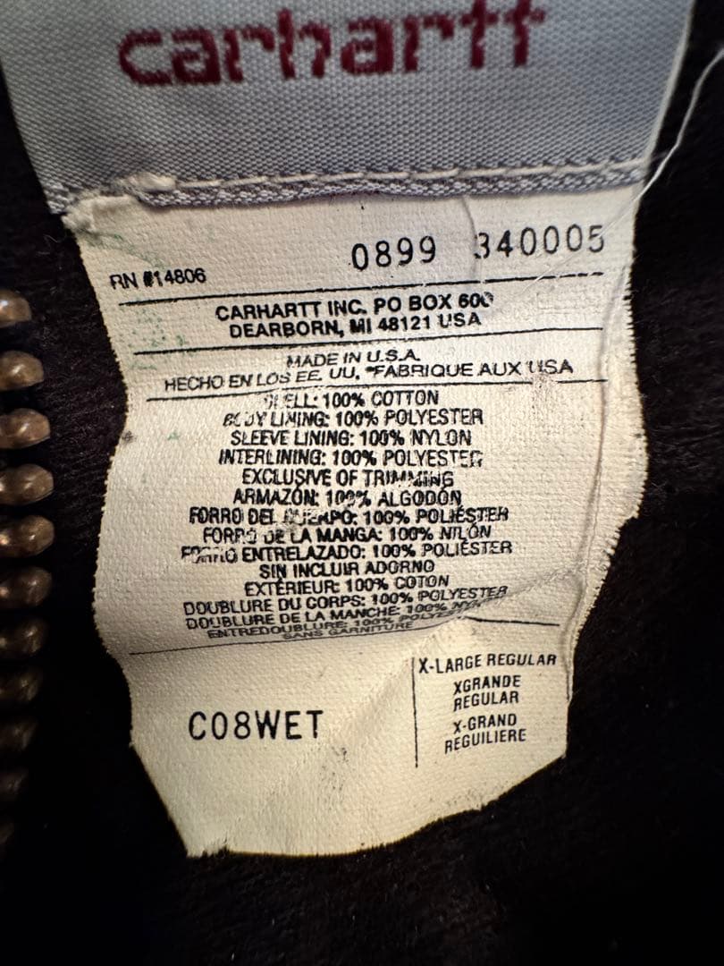 大*様 Carhartt USA90s Duck Chore Coat XL