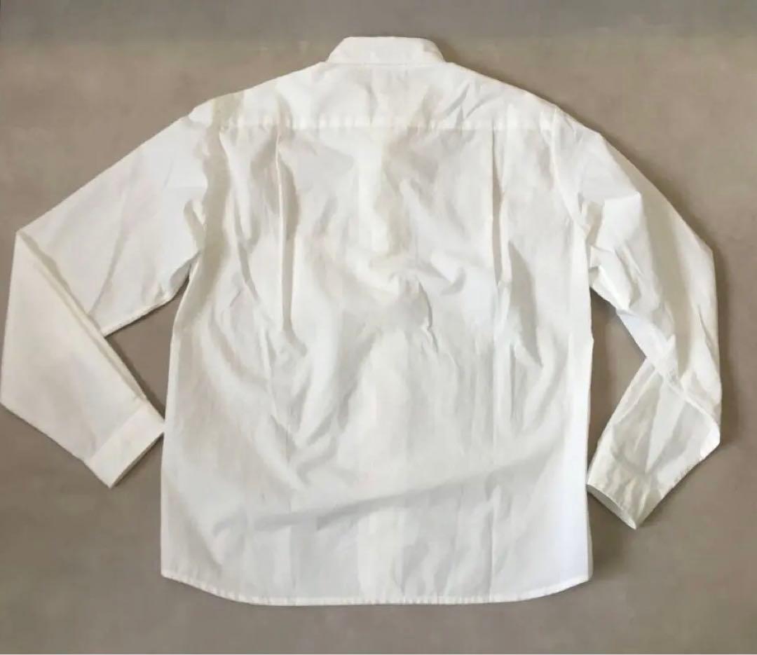 遠州織物ハウスHUIS◆オーガニックコットンシャツ 001W◆白◆サイズ１