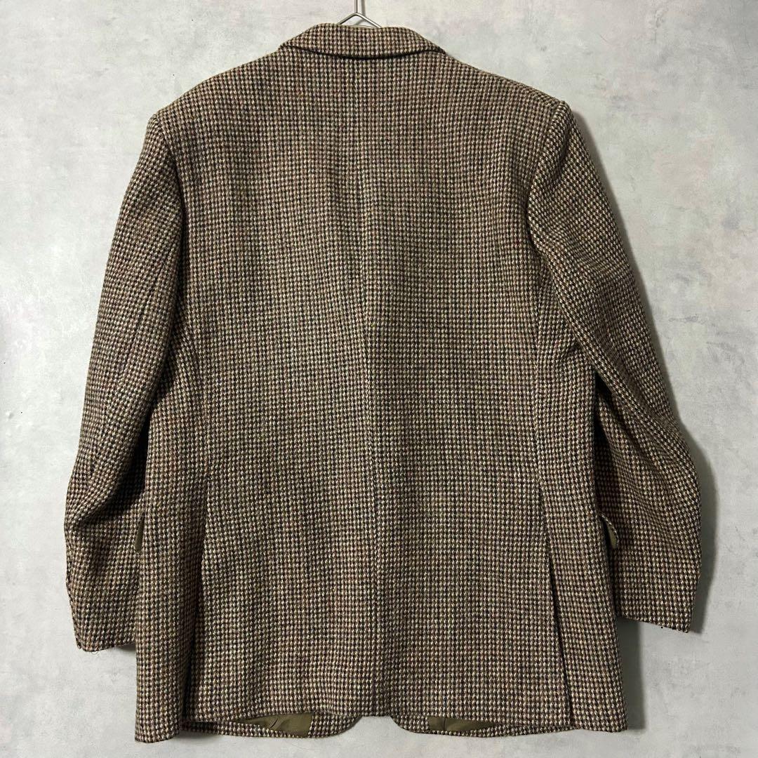 美品 Dunn&Co ハリスツイード テーラード ジャケット 英国製 チェック