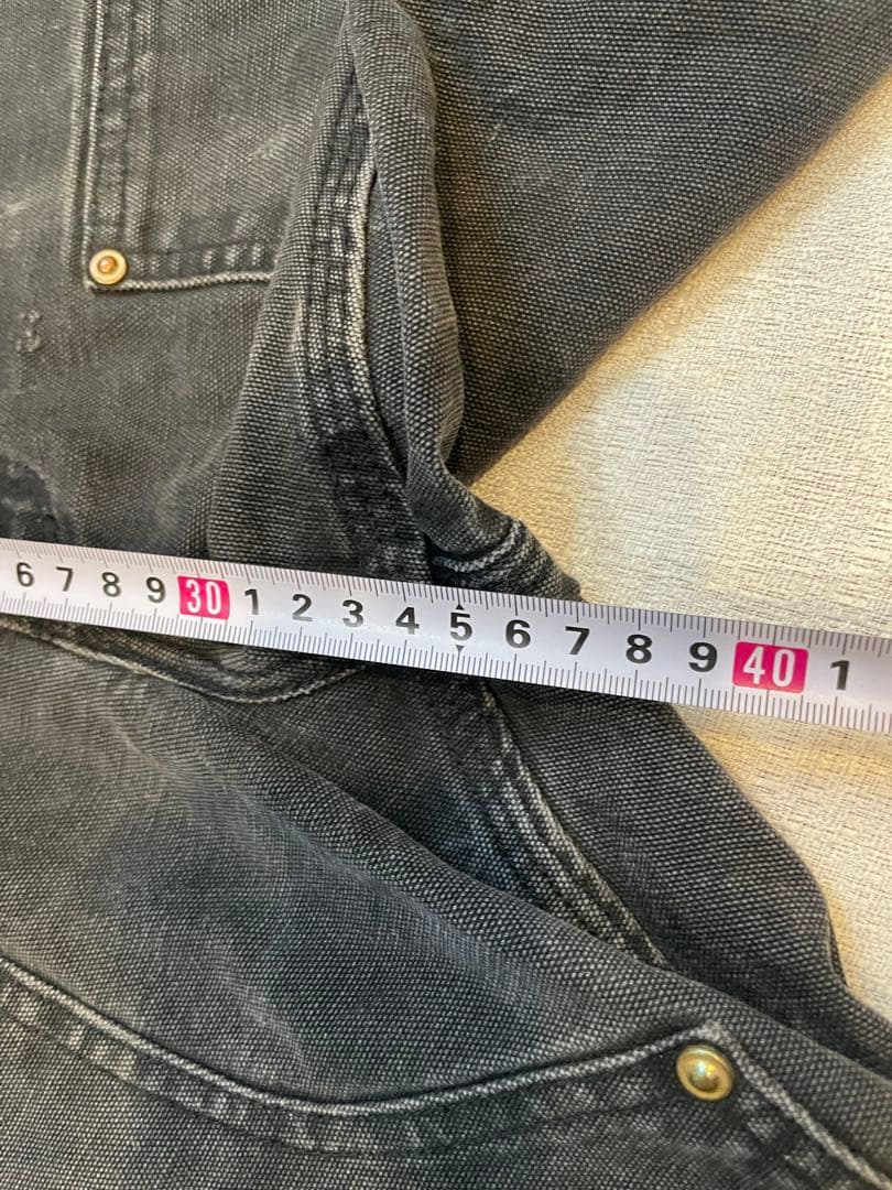 激渋　90s カーハート　ダブルニー　ワークパンツ　デニム　フェード　BO1