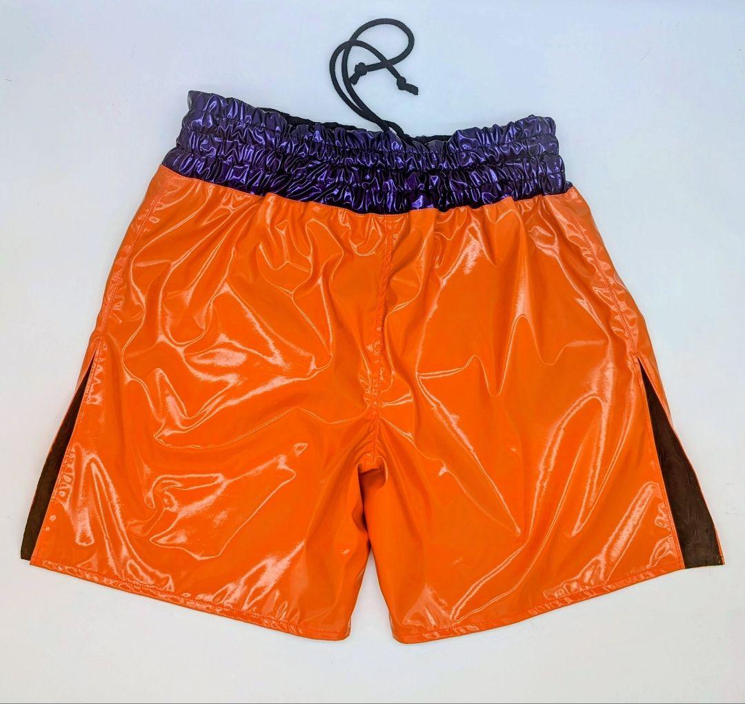 試合用に！SSサイズ（ジュニア又はレディース）エナメル生地のボクシングトランクス