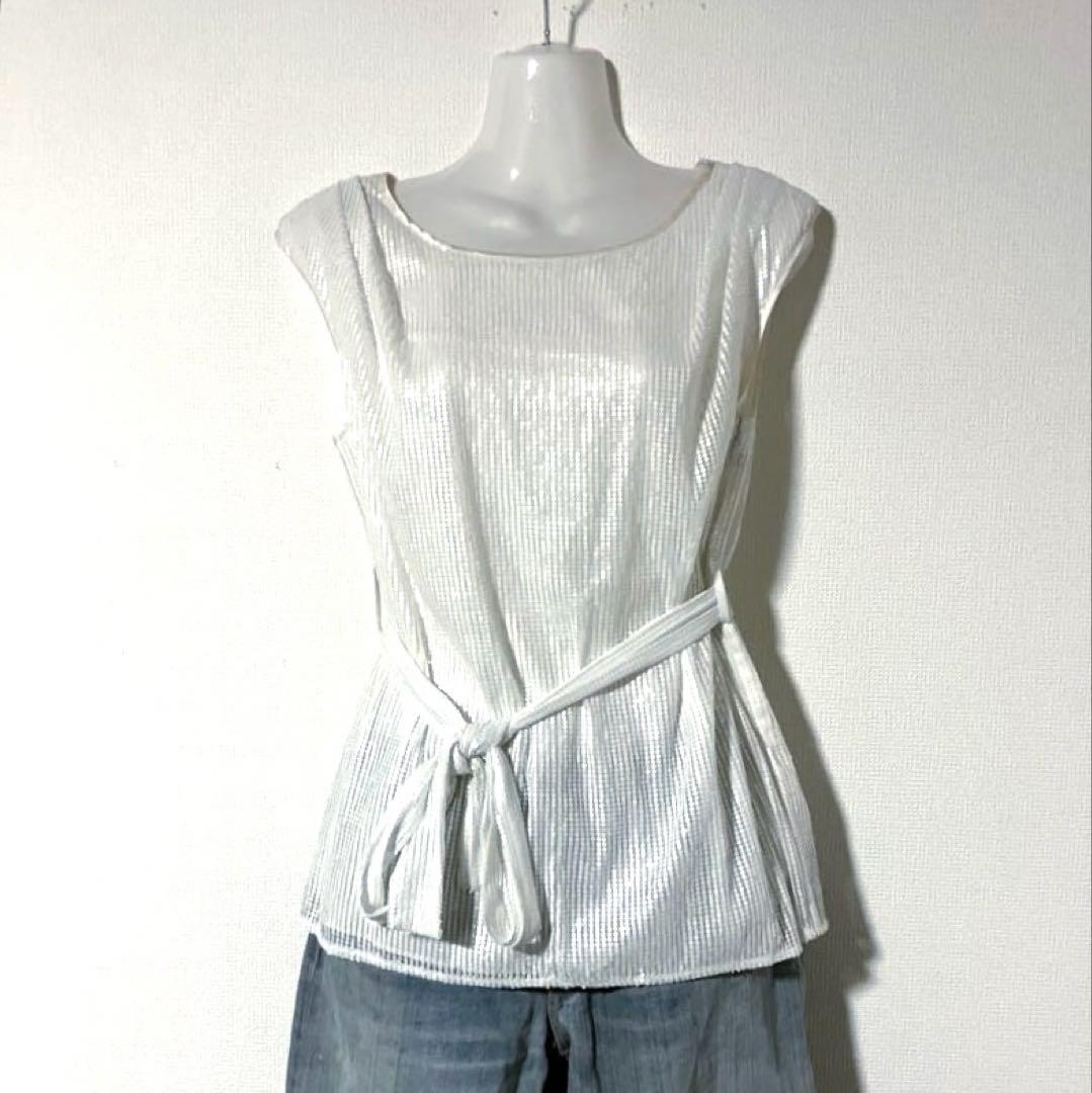 タグ付 新品 未使用品 PAUL & JOEスパンコール シルク チュニック