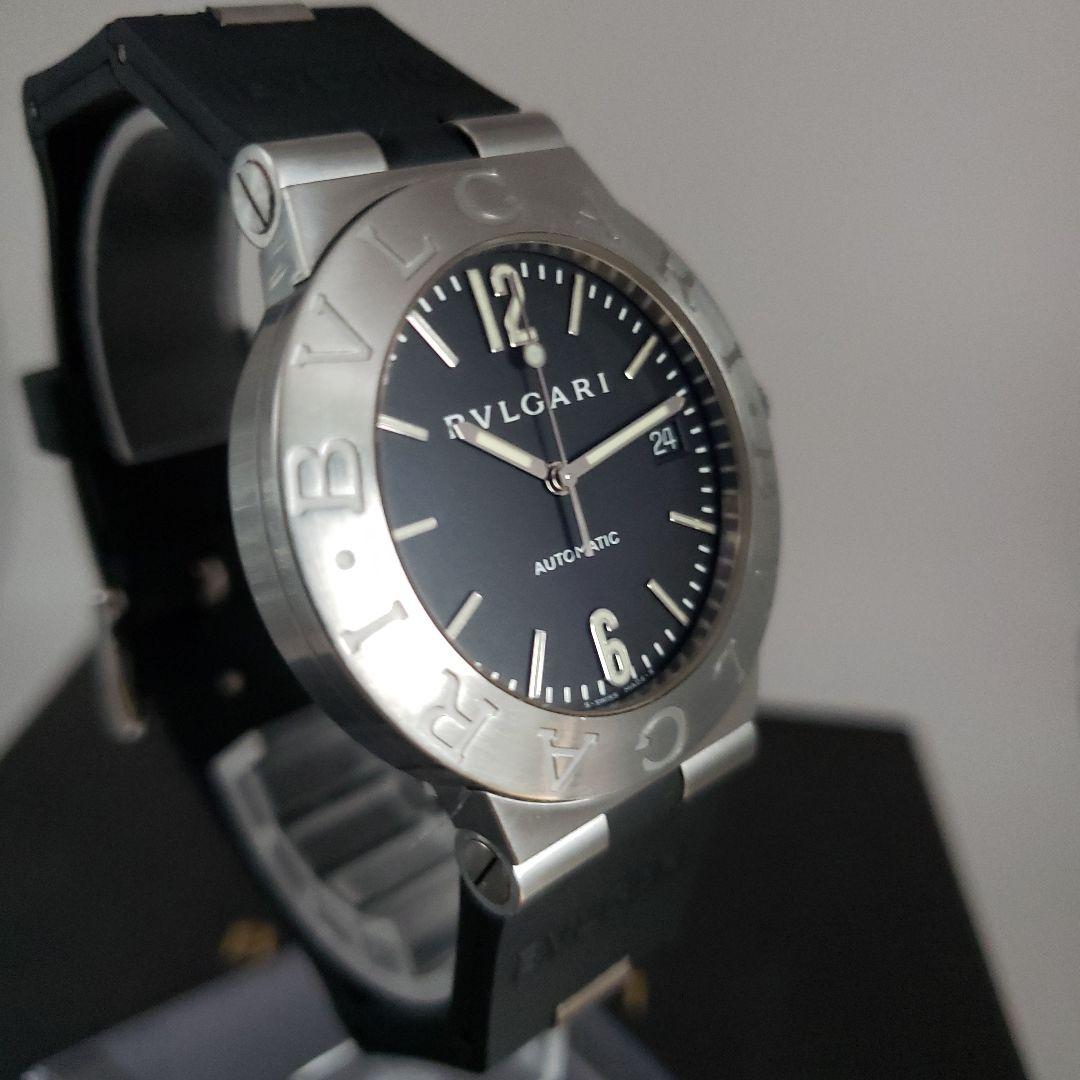 BVLGARI 自動巻き 腕時計 黒文字盤