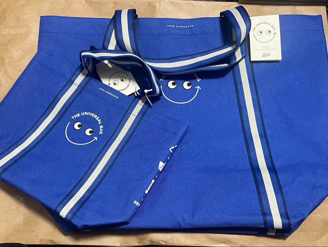 アニヤハインドマーチ コラボ 『Boots』セット ユニバーサルバッグ ブルー