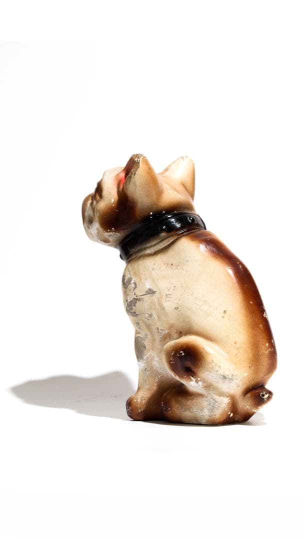 希少 Chalkware Bulldog timeworn clothing