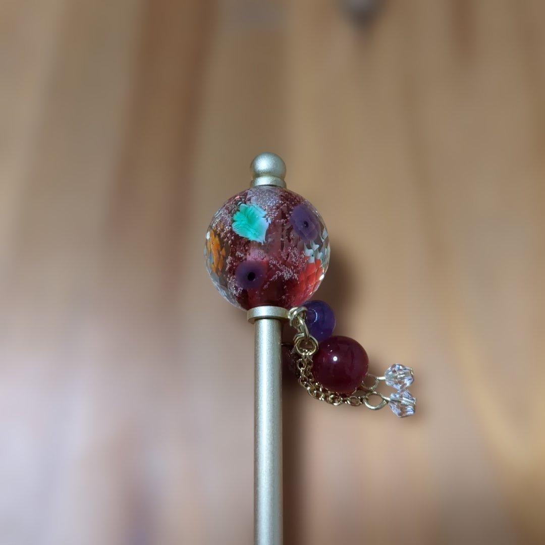 かんざし屋wargo「ガス灯簪×カクテルとんぼ玉サングリア×ソルティドック」