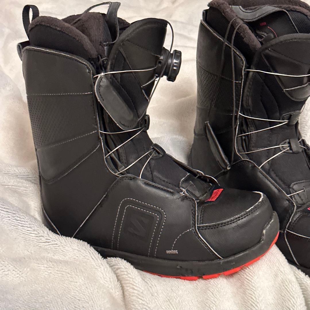 【25センチ】SALOMON スノーボードブーツ ブラック