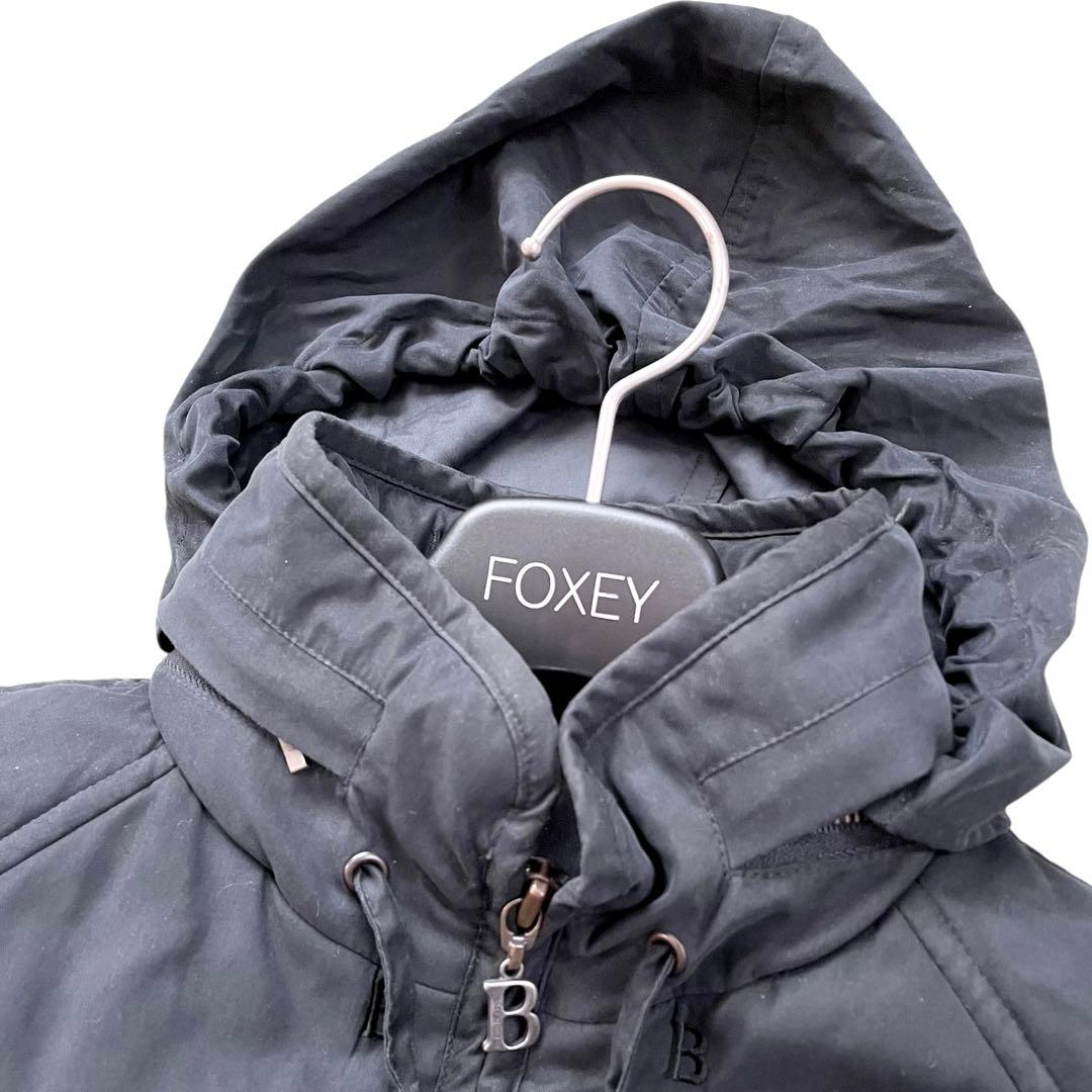 希少✨バーバリー　モッズコート　Bロゴ　B金具　ノバチェック　フード収納可能　黒