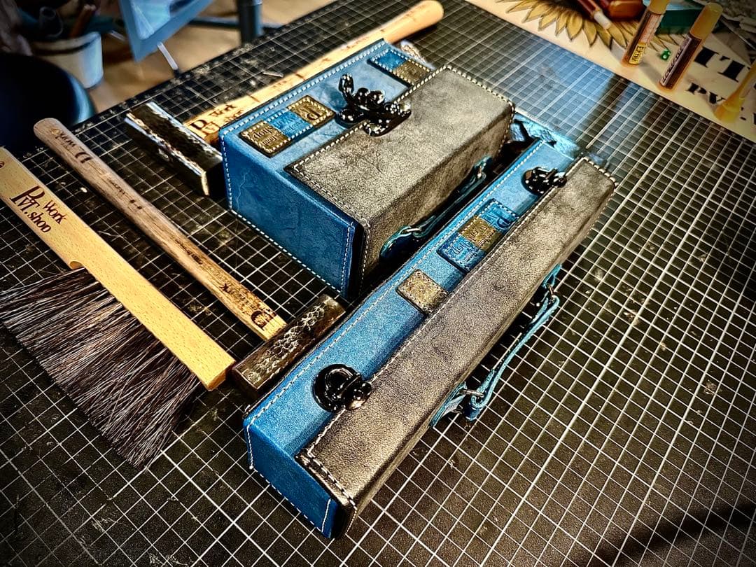 2月SALE品！Pvt.Workshop極CL 本革　デッキケース　ハーフプレマ