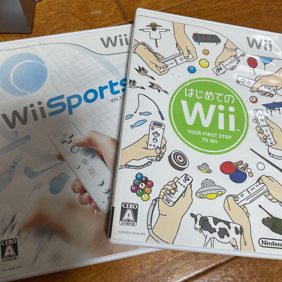Nintendo Wii 任天堂　本体　ホワイト　リモコン　カセット