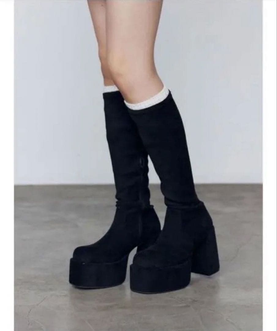 EMODA エモダ バルキープランプフィットブーツ スエード M