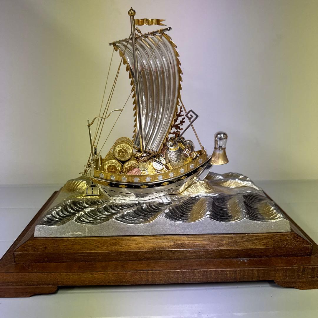 銀製 シルバー 銀 宝船 関工芸 silver 960 置物 飾り 伝統工芸品