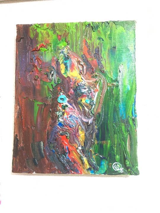 絵　絵画　原画　油絵　雑貨　抽象画　モダンアート　オシャレ　インテリア　ヌード